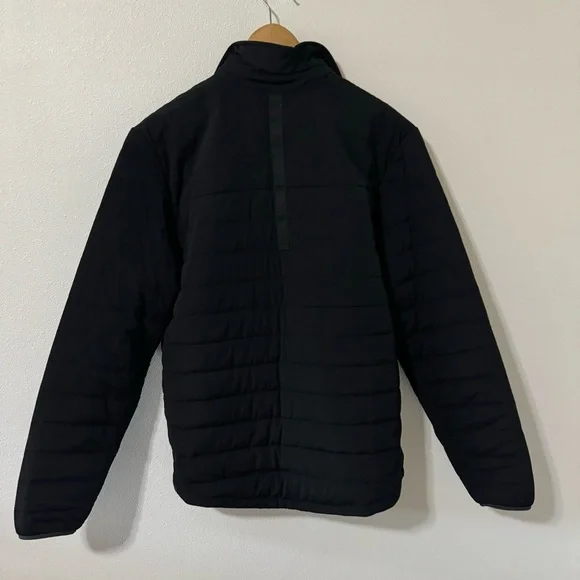 Lululemon Quilted Overshirt Shacket Black Shirt Jacket Snap Chest Pocket-Large - Picture 2 of 11